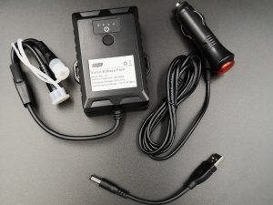 Akku + laturi peruutuskameraan